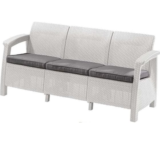 Трехместный диван BICA NEBRASKA SOFA 3 белый 9072