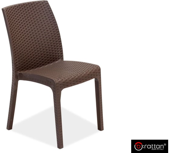 Стул без подлокотников B:rattan VIRGINIA коричневый 9095.3 1