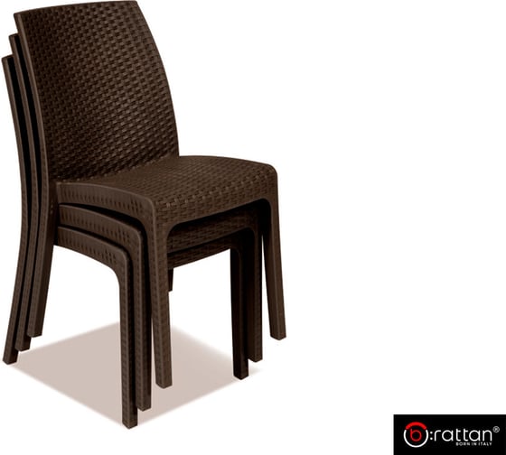 Стул без подлокотников B:rattan VIRGINIA коричневый 9095.3