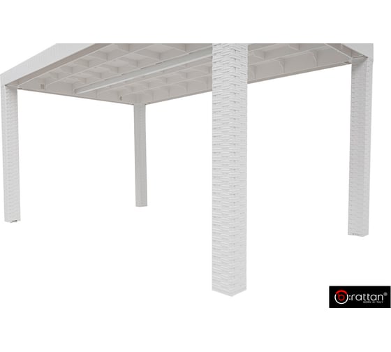 Стол B:rattan Houston белый 9094