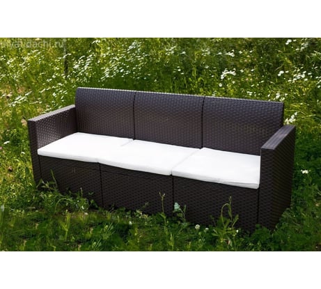 Трехместный диван B:Rattan NEBRASKA SOFA 3 венге 9072.3