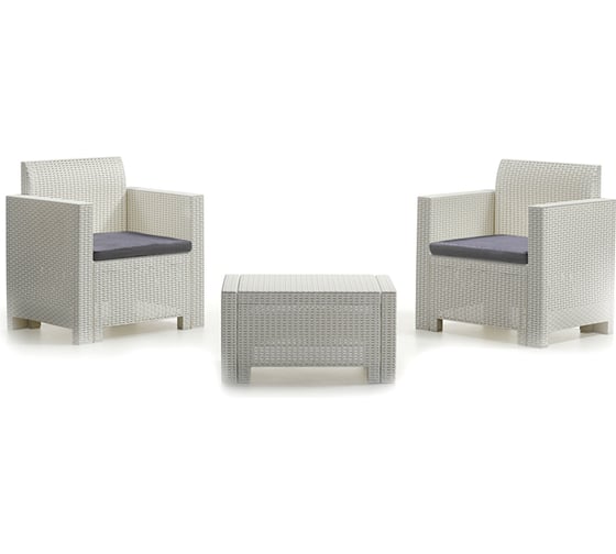 Комплект мебели B:Rattan NEBRASKA TERRACE Set белый 9073
