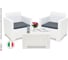 Комплект мебели НЕБРАСКА ТЕРРАСА Сет/NEBRASKA TERRACE Set (стол, 2 кресла), белый B:rattan 9073 2