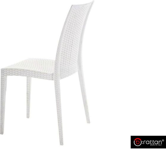 Стул без подлокотников B:rattan VIRGINIA белый 9095