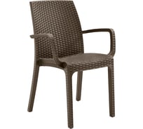 Стул ИНДИАНА/INDIANA с подлокотниками, коричневый B:rattan 9093.3