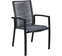 Кресло садовое ДЕНВЕР алюминий + роуп, антрацит, стопируемое ООО "Фотон" Konway MB-4060