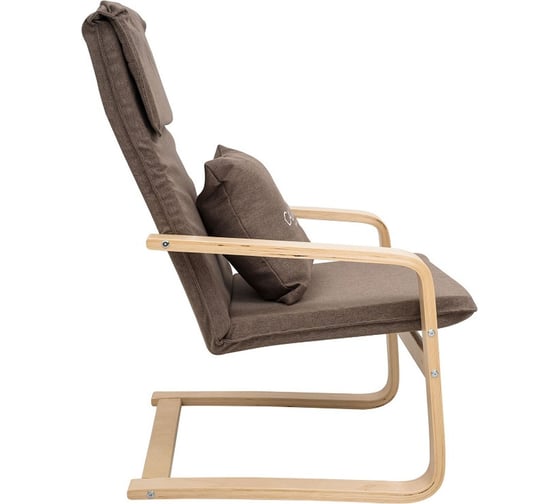 Кресло-качалка Calviano Soft 1 коричневое 4816087401014