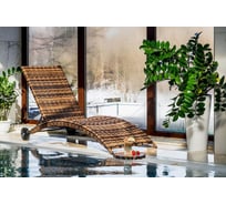 Шезлонг ROYAL FAMILY AGATA коричневый, без матраса 888-61