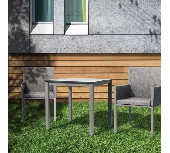 Садовый стол Konway Toronto 80x80 мм, антрацит СТО16