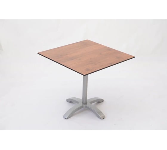 Стол Konway Solid Top Easy 80x80, pinie/silver KN-3059/KN-Solid.8080.321 1