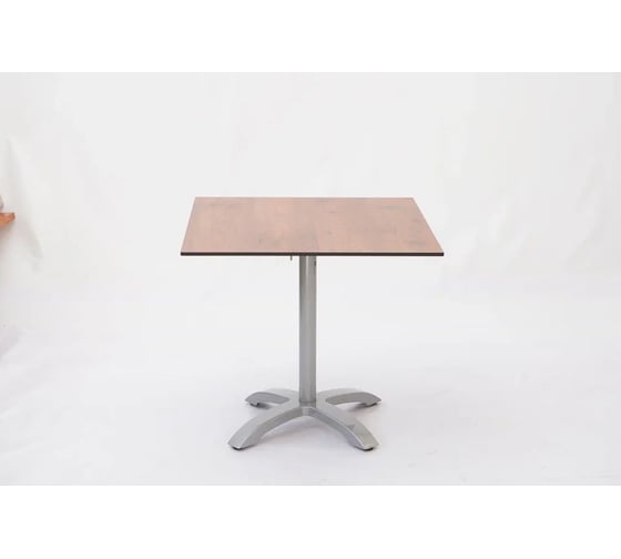 Стол Konway Solid Top Easy 80x80, pinie/silver KN-3059/KN-Solid.8080.321