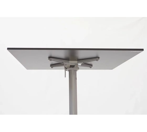 Стол Konway Solid Top Easy 80x80, pinie/silver KN-3059/KN-Solid.8080.321