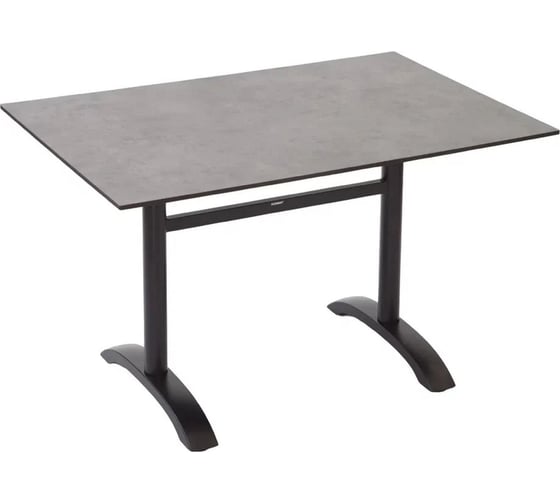 Складной стол Konway Solid Top Easy 120x80, dark moon/black, для дома, дачи, бани, балкона, веранды, террасы KN-3158/KN-Solid.12080.919