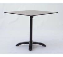 Стол Konway Solid Top Easy 80x80, rostbraun/black KN-3058/KN-Solid.8080.223
