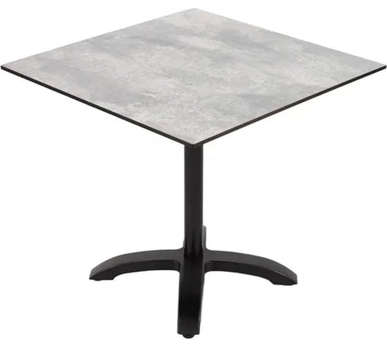 Стол Konway Solid Top Easy 80x80, beton/black KN-3058/KN-Solid.8080.241 1