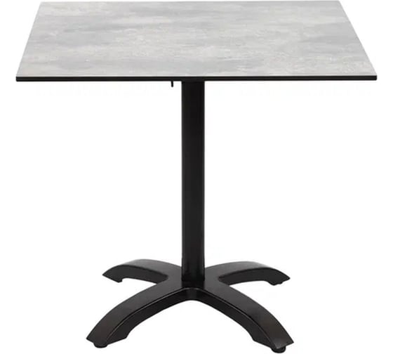 Стол Konway Solid Top Easy 80x80, beton/black KN-3058/KN-Solid.8080.241