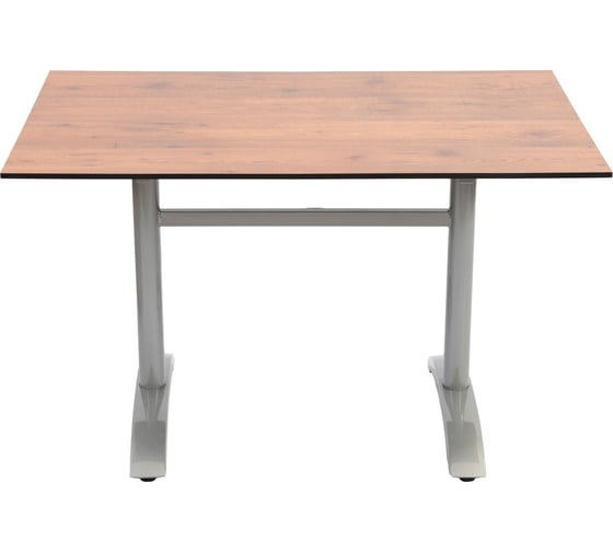 Складной стол Konway Solid Top Easy 120x80, pinie/silver, для дома, дачи, бани, балкона, веранды, террасы KN-3159/KN-Solid.12080.321
