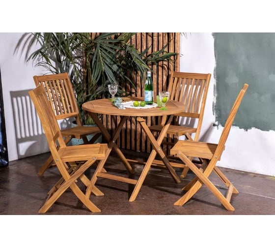 Стол из акации JOYGARDEN OXFORD 90 см складной 31902
