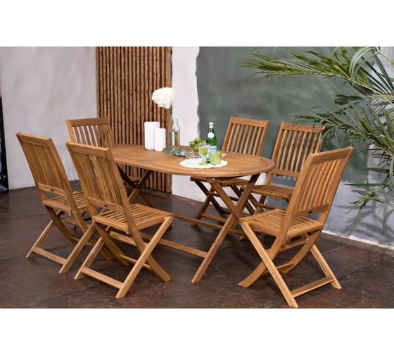 Стул из акации JOYGARDEN OXFORD складной, комплект 2 шт 31901/31901