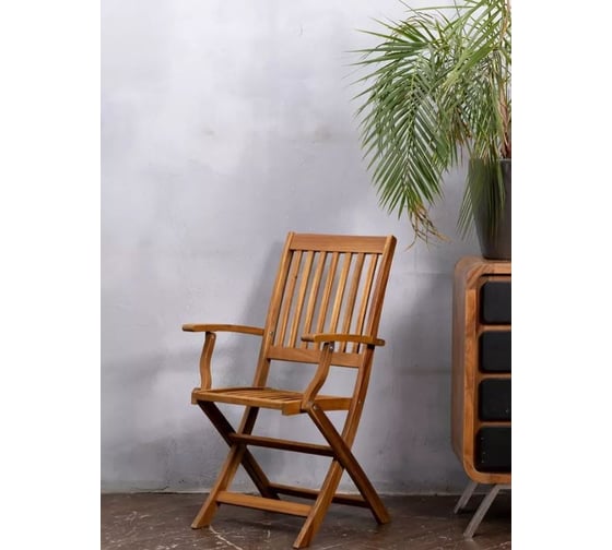 Стул из акации JOYGARDEN OXFORD складной с подлокотниками, комплект 2 шт 31905/31905