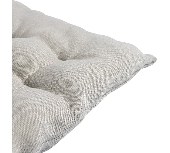 Подушка на стул Tkano Essential из стираного льна, серого цвета, 40x40x4 см TK22-CP0002
