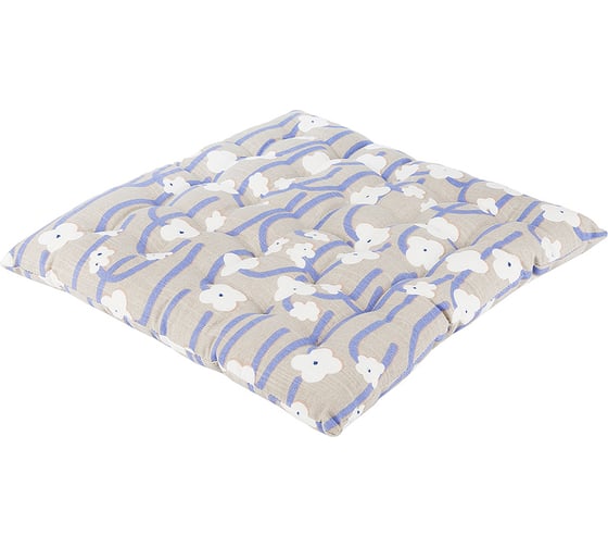 Подушка на стул Tkano Scandinavian touch из хлопка, с принтом Полярный цветок, 40x40 см TK22-CP0019