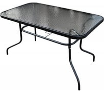 Стол прямоугольный Garden story арт. 70x120см (каркас черный, столешница стекло) SC-090