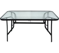 Стол прямоугольный Garden story арт. 90x150см (каркас черный, столешница стекло) SC-094