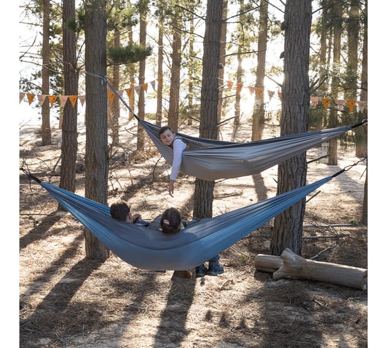 Гамак 1-местный Naturehike Ultralight NH21DC011 340T, синий, 6927595713624