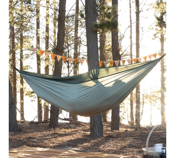 Гамак 2-местный Naturehike Ultralight NH21DC011 340T, зеленый, 6927595713570