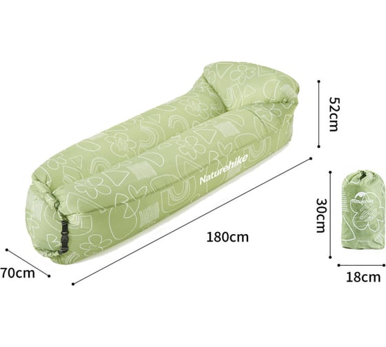 Диван надувной Naturehike зеленый, CNH22DZ022 6975641886723