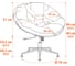 Кресло Tetchair CLOUDE рогожка/металл, 97x98x90-96см, серо-бежевый, 3M 16/2 21515 11