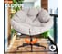 Кресло Tetchair CLOUDE рогожка/металл, 97x98x90-96см, серо-бежевый, 3M 16/2 21515 7