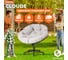 Кресло Tetchair CLOUDE рогожка/металл, 97x98x90-96см, серо-бежевый, 3M 16/2 21515 9