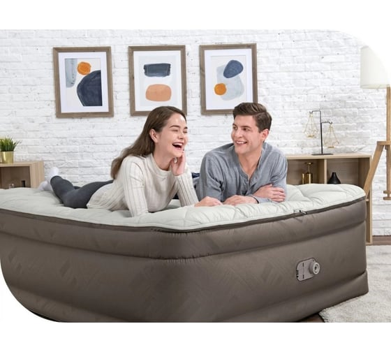 Надувная кровать Fortech 152x203x51см , встр.насос 220В, до 350кг BestWay 69145 BW