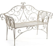 Скамья Tetchair Secret de Maison BEAUJOLAIS (mod. PL08-8574) металл, 136x46x96см, белый антик (antique white) 11880