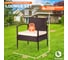 Лаундж сет (диван+2кресла+столик+подушки) Tetchair (mod. 210000) пластиковый ротанг, 106x60x71см/59x60x71см/75x41x38см, коричневый, ткань: DB-02 бежевый 11941 9