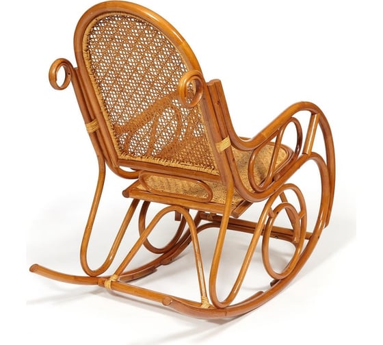 Кресло-качалка Tetchair MILANO (разборная) / без подушки / ротанг top quality, 58x136x103 см, Cognac (коньяк) 13273
