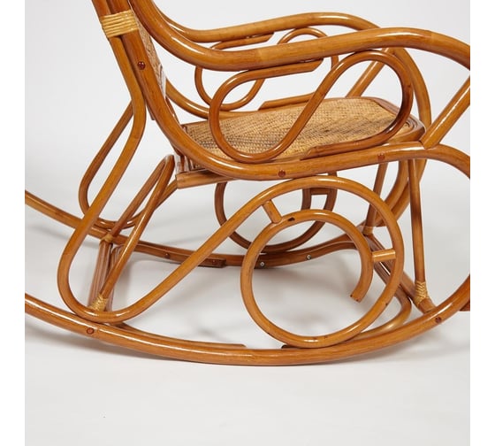 Кресло-качалка Tetchair MILANO (разборная) / без подушки / ротанг top quality, 58x136x103 см, Cognac (коньяк) 13273