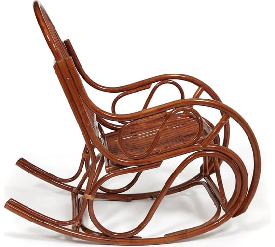 Кресло-качалка Tetchair VIENNA (разборная) / без подушки / ротанг top quality, 58x133x102 см, Pecan (орех) 13397