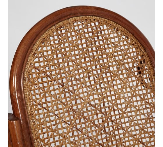 Кресло-качалка Tetchair MILANO (разборная) / без подушки / ротанг top quality, 58x136x103 см, Pecan (орех) 12996