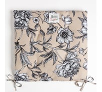 Сидушка на стул Доляна Blooming garden 42x42x7 см, 100% хлопок, 164 г/м2 7533951