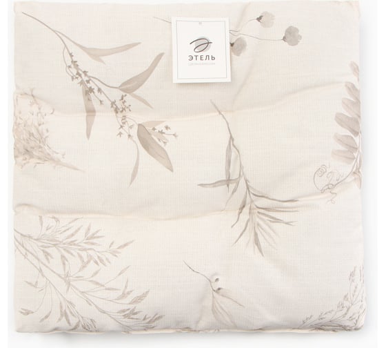 Сидушка Этель Flower herbarium 42x42 см, 100% хлопок, репс 210г/м2 10283406