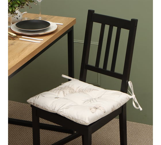 Сидушка Этель Flower herbarium 42x42 см, 100% хлопок, репс 210г/м2 10283406