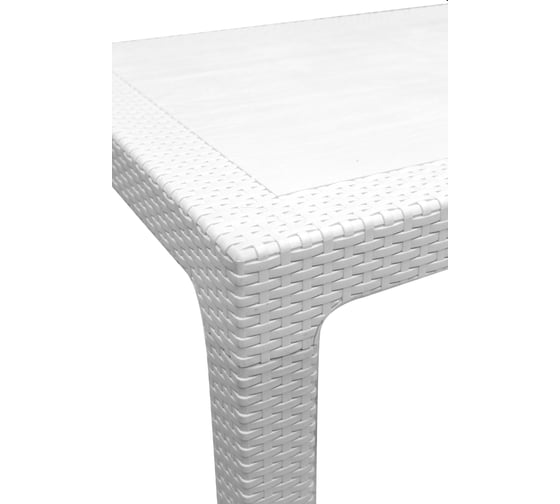 Стол квадратный HENIVER RATTAN 90x90 см, белый SPT-R003 бел