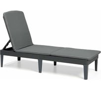 Шезлонг KETER Jaipur Sun lounger, with cushion графит 238416
