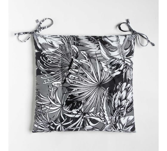 Сидушка на стул Этель Palm leaves 42x42 см, 100% хлопок, саржа 190 г/м2 9322476
