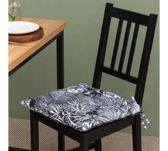 Сидушка на стул Этель Palm leaves 42x42 см, 100% хлопок, саржа 190 г/м2 9322476