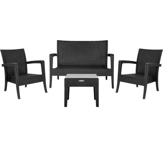 Диван OLA DOM RATTAN антрацит ЭП 401301