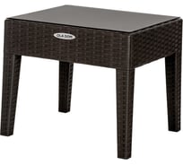 Столик журнальный OLA DOM RATTAN квадратный, коричневый ЭП 401417